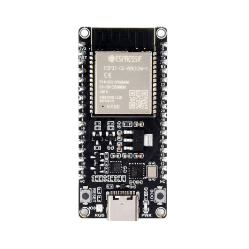 ESP32-C6-DEV-KIT-N8-M مع دبابيس لحام